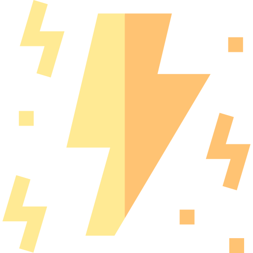 Thunderbolt  Basic Straight Flat icon