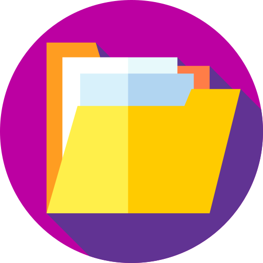 Folder Flat Circular Flat icon