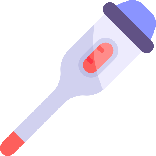 thermometer Kawaii Flat icon