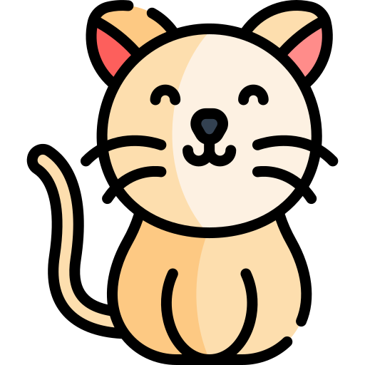 cat Kawaii Lineal color icon