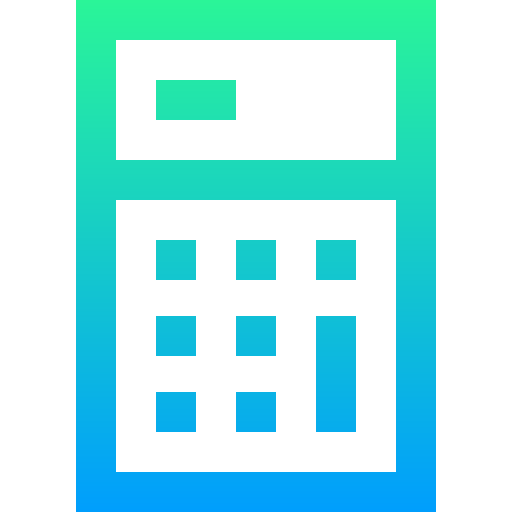 rekenmachine Super Basic Straight Gradient icoon
