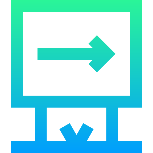 verkeersbord Super Basic Straight Gradient icoon