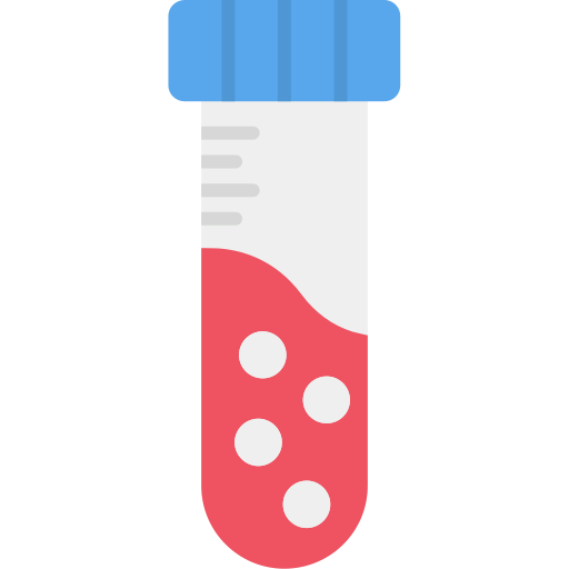 tubo de ensayo Generic Flat icono