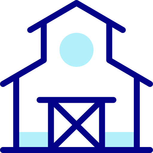 stodoła Detailed Mixed Lineal color ikona