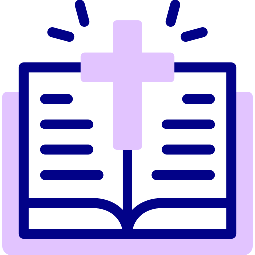 bijbel Detailed Mixed Lineal color icoon