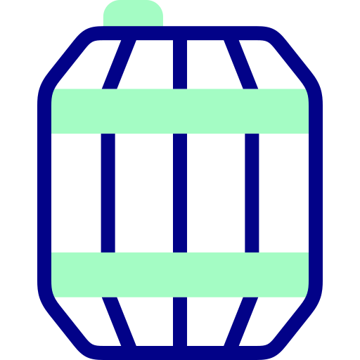 Barrel Detailed Mixed Lineal color icon
