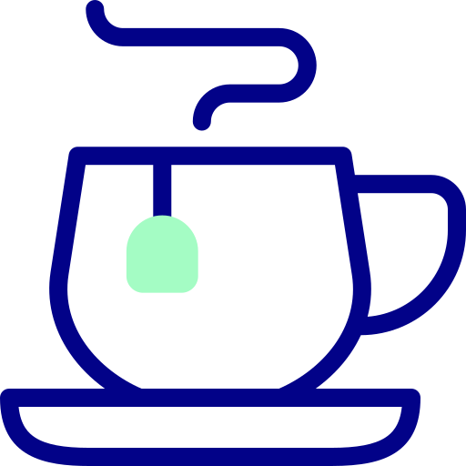 gorąca herbata Detailed Mixed Lineal color ikona