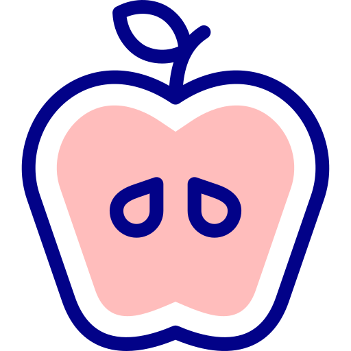 яблоко Detailed Mixed Lineal color иконка