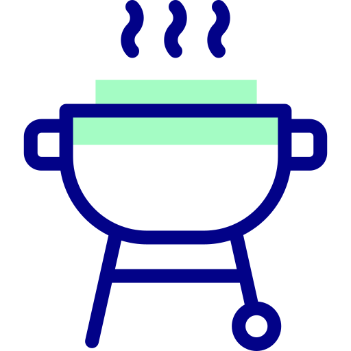 grill Detailed Mixed Lineal color icon