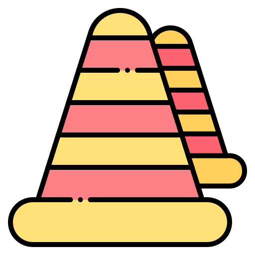 stożek Generic Outline Color ikona