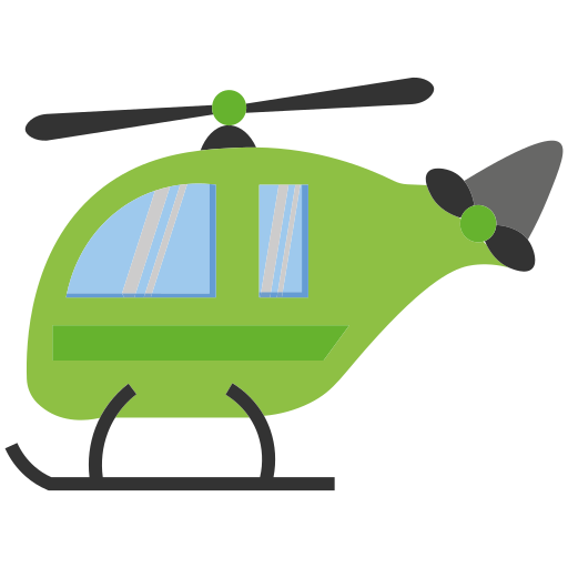 helicóptero Generic Flat icono