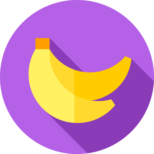 plátano Flat Circular Flat icono