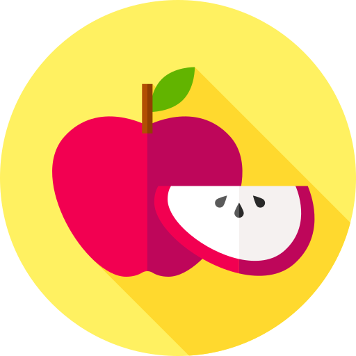 Apple Flat Circular Flat icon