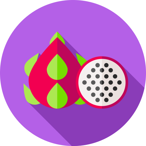 dragon de fruta Flat Circular Flat icono