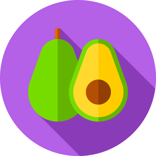 avocado Flat Circular Flat icona