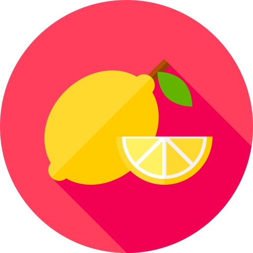 limón Flat Circular Flat icono