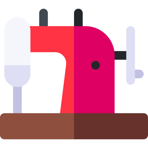 máquina de coser Basic Rounded Flat icono