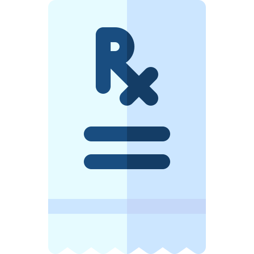 prescripción médica Basic Rounded Flat icono
