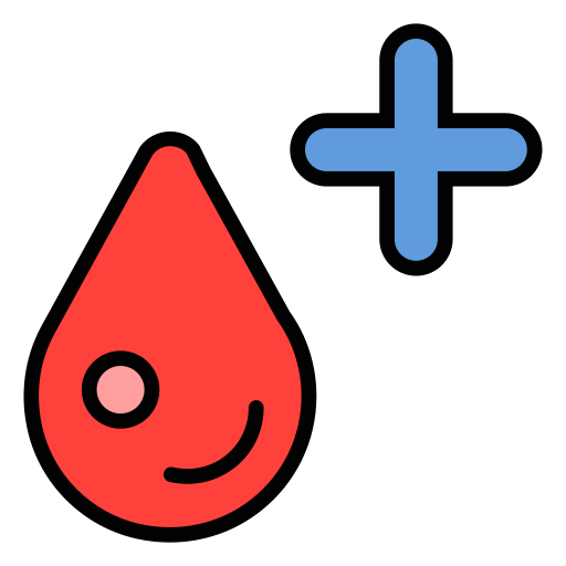 grupo sanguíneo Generic Outline Color icono