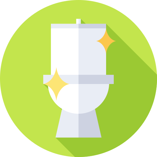 toaleta Flat Circular Flat ikona