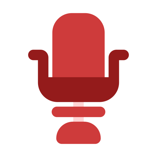 fotel fryzjerski Generic Flat ikona