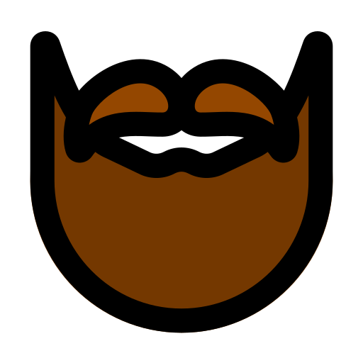 barba Generic Outline Color icona