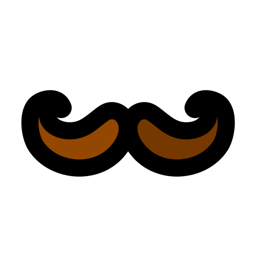 moustache Generic Outline Color Icône