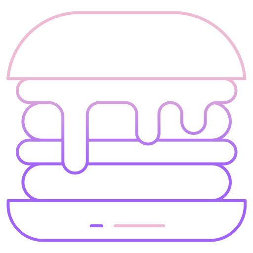 バーガー Generic gradient outline icon