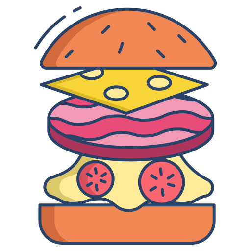 hambúrguer Generic color outline Ícone