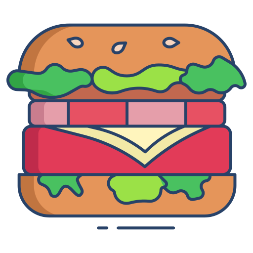 hambúrguer Generic color outline Ícone