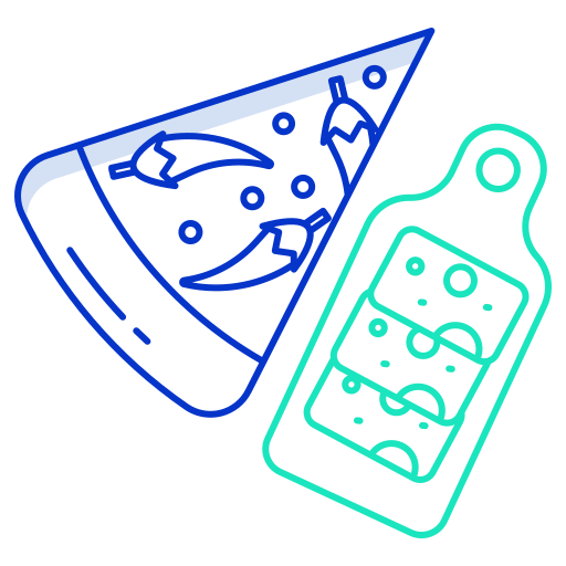 피자 Generic color outline icon