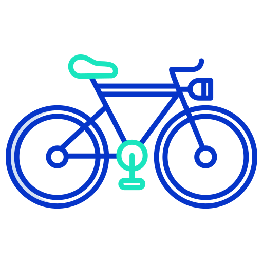 Велосипед Generic color outline иконка
