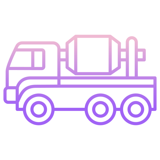 camión de cemento Generic gradient outline icono