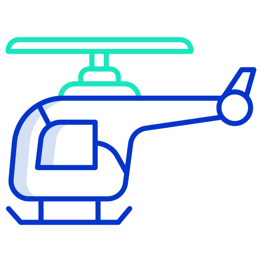Вертолет Generic color outline иконка