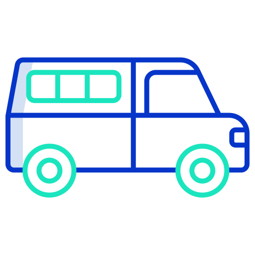 minivan Generic color outline Icône