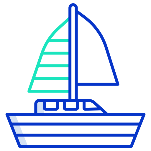 barco de vela Generic color outline icono
