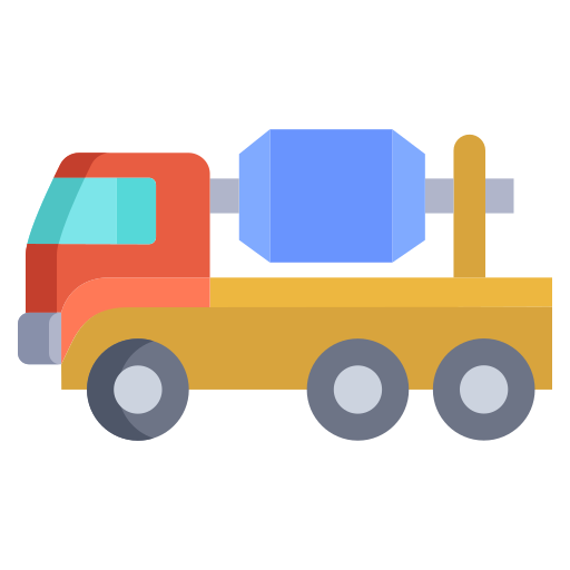 camion de ciment Generic color fill Icône