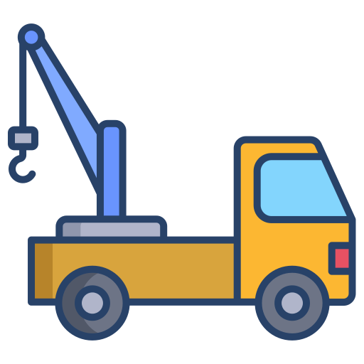 camión de remolque Generic color outline icono