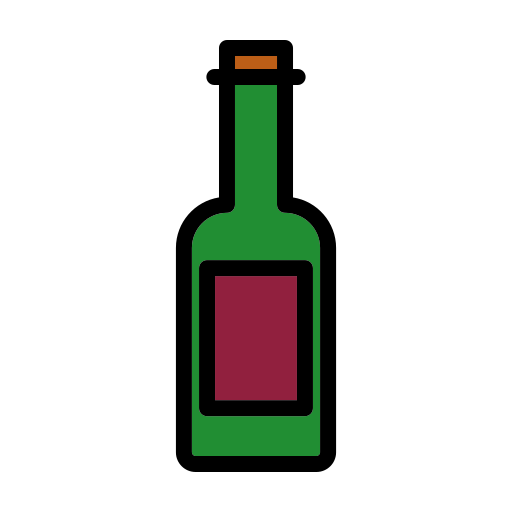 와인 병 Generic Outline Color icon