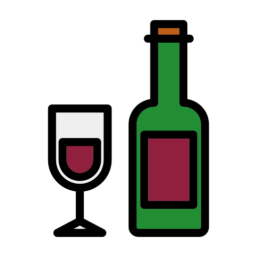 du vin Generic Outline Color Icône