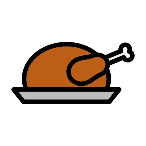 Roast chicken Generic Outline Color icon