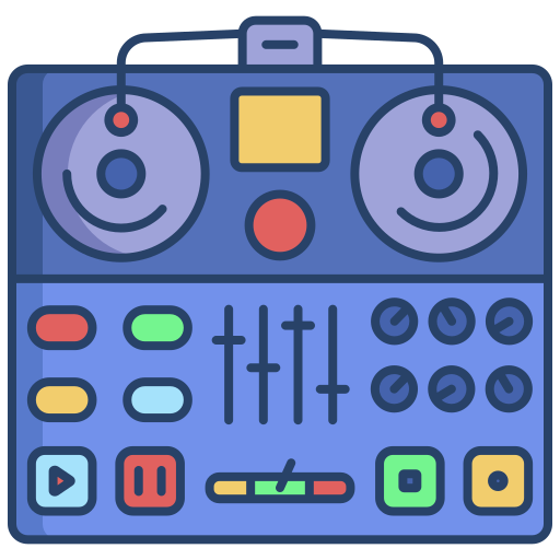 mezclador de dj Generic color outline icono