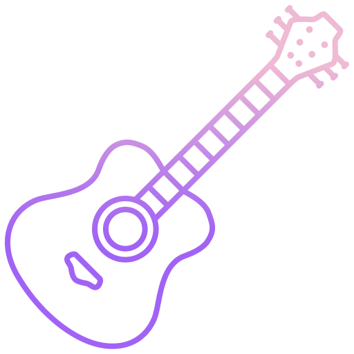 gitara Generic gradient outline ikona