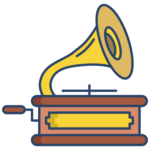 gramófono Generic color outline icono