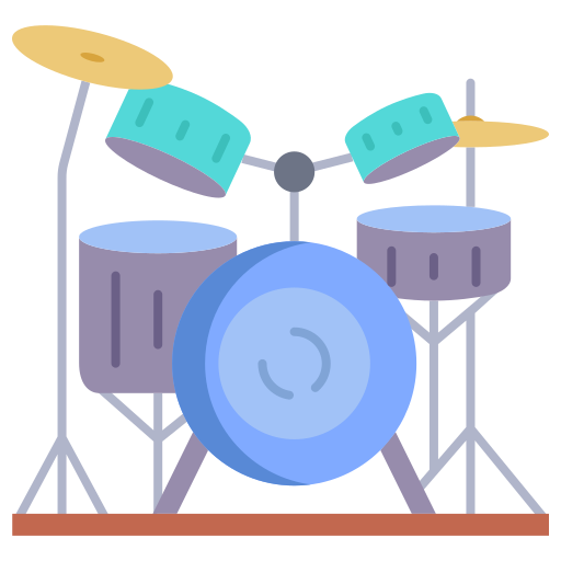 Drum kit Generic color fill icon