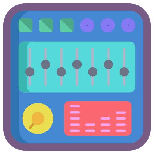 equalizer Generic color fill icon