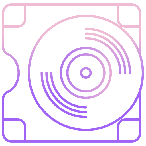 vinyl Generic gradient outline icon