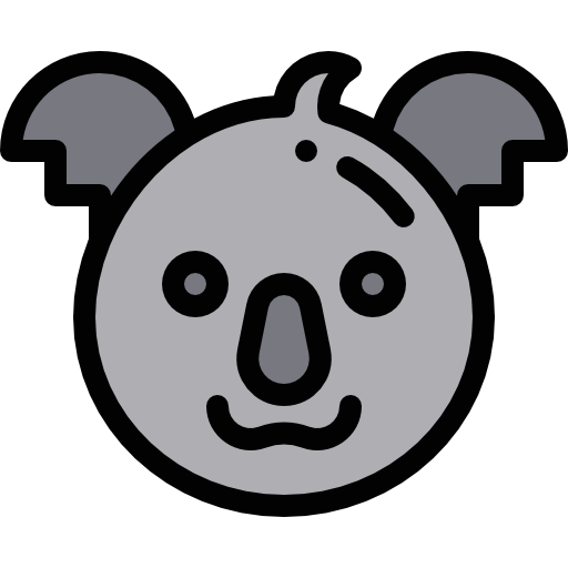 Koala Detailed Rounded Lineal color icon