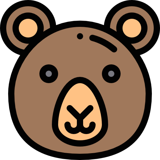 곰 Detailed Rounded Lineal color icon