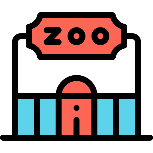 zoo Detailed Rounded Lineal color icon